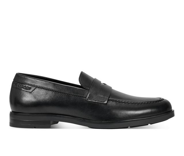 Men's Rockport Sutton Dress Loafers in Black color