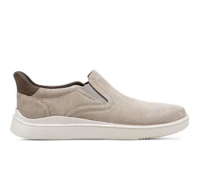 Men's Rockport Tristens Casual Slip On Shoes in Sand color