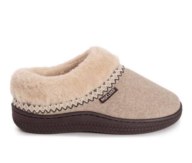 MUK LUKS Neira Slippers in Oatmeal color