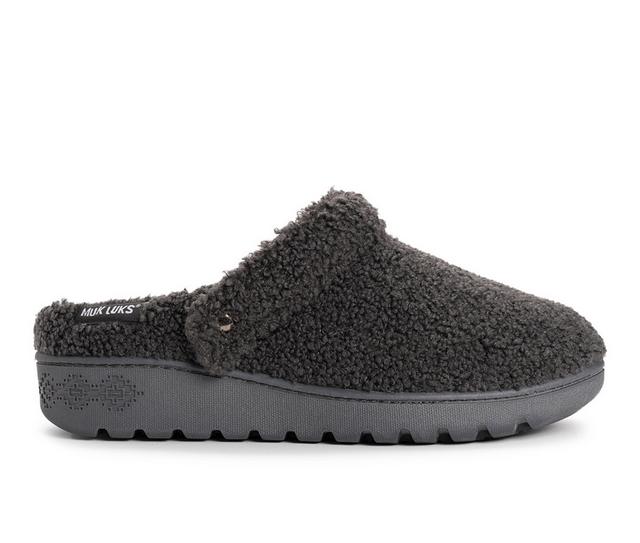 MUK LUKS Quianna Lara Slippers in Dark Grey color