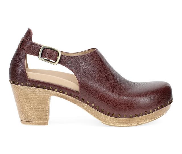 Women's Dansko Sassy Clogs in Cordovan color