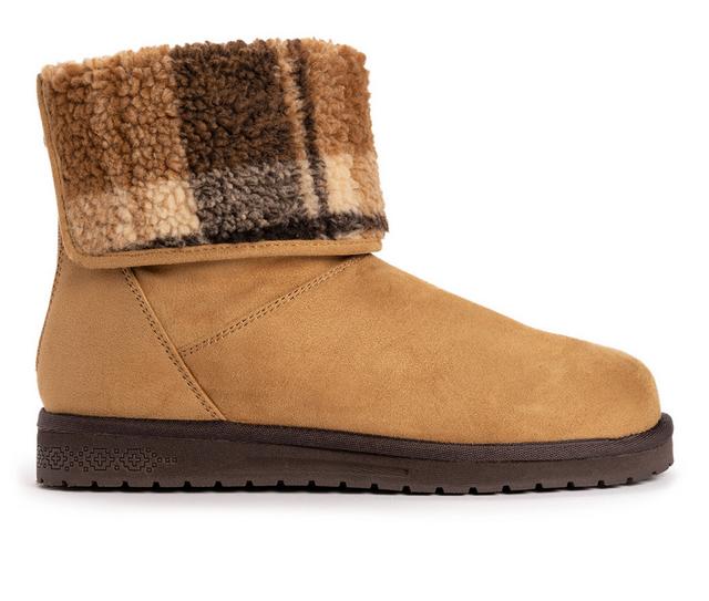 Women's Essentials by MUK LUKS Clover Winter Booties in Tan color