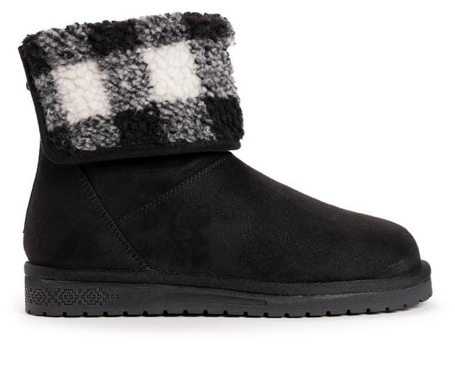 Women's Essentials by MUK LUKS Clover Winter Booties in Black color