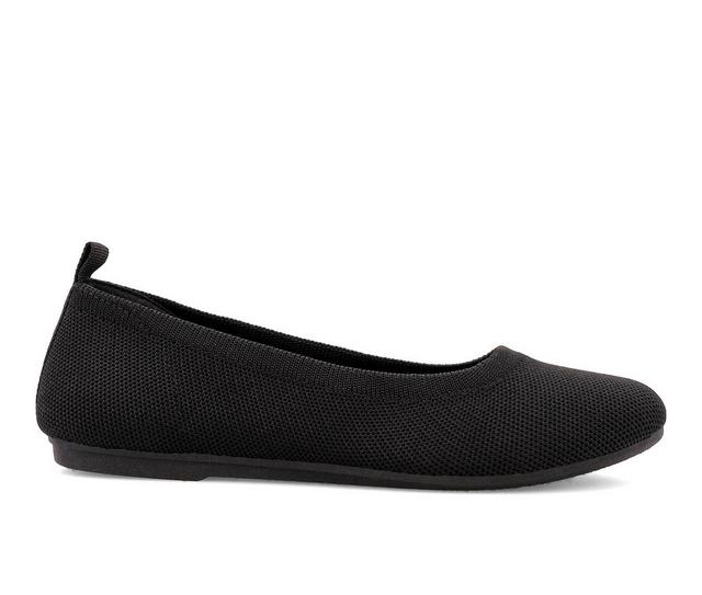 Mia Amore Marylu Flats in Black color