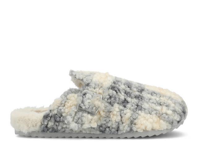 Women's Journee Collection Ardenn Clog Slippers in Plaid color