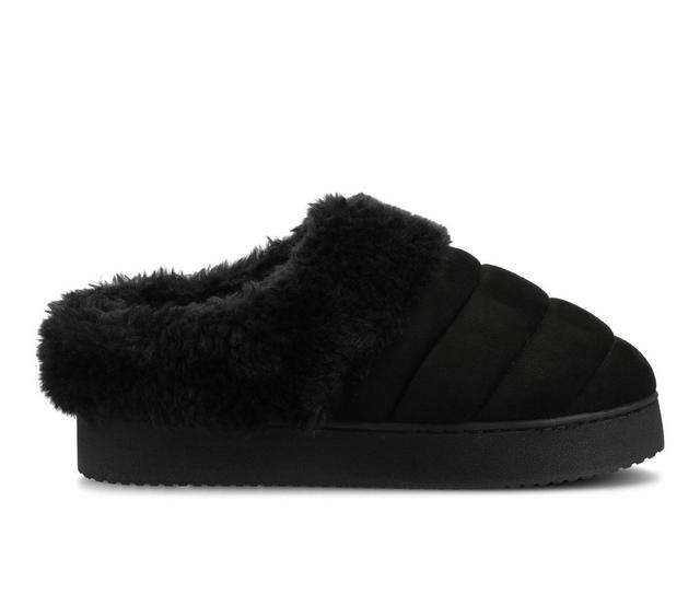 Journee Collection Blair Clog Slippers in Black color