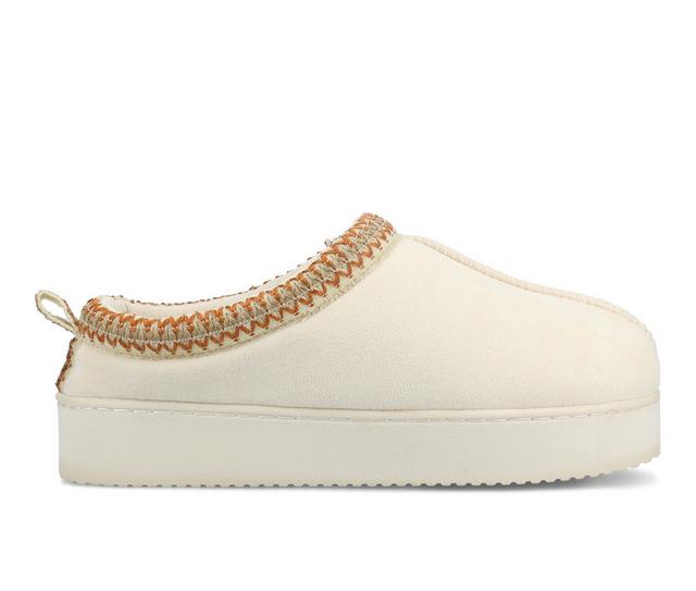 Journee Collection Connway Clog Slippers in Cream color