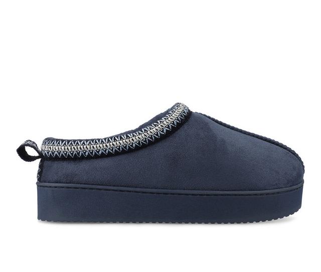 Journee Collection Connway Clog Slippers in Navy color