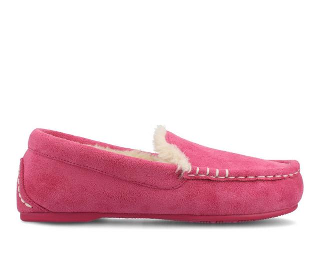 Journee Collection Jetah Moccasin Slippers in Pink color