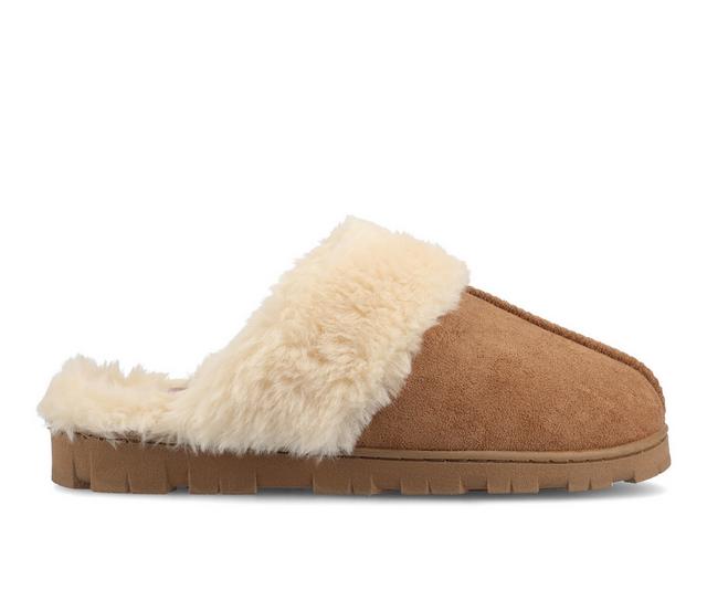 Journee Collection Kalli Clog Slippers in Tan color