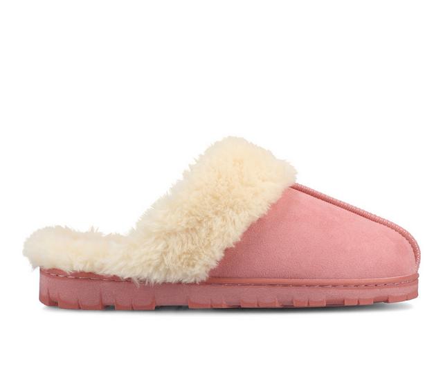 Journee Collection Kalli Clog Slippers in Hot Pink color