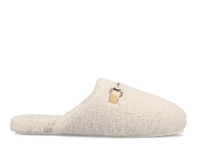 Journee Collection Monnroe Slippers in Cream color