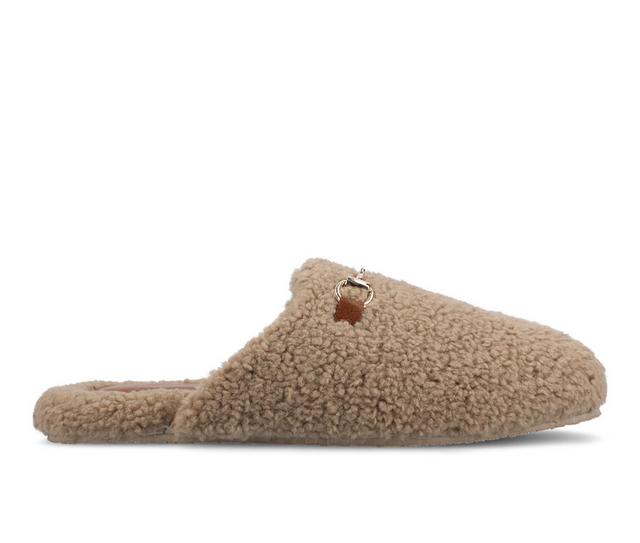 Journee Collection Monnroe Slippers in Tan color