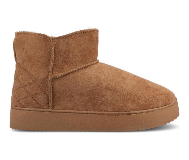 Journee Collection Noa Slipper Booties in Tan color