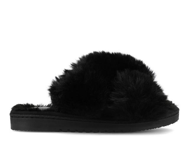 Journee Collection Skylah Slippers in Black color