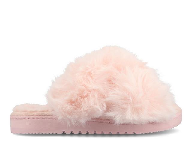 Journee Collection Skylah Slippers in Pink color