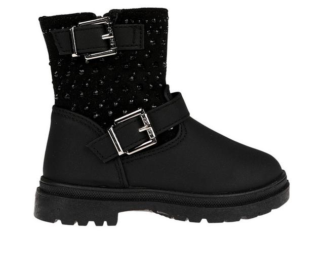 Girls' Bebe Toddler Kaamil Boots in Black color