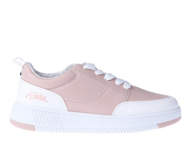 Girls' Bebe Little Kid Jacee Sneakers in Blush color