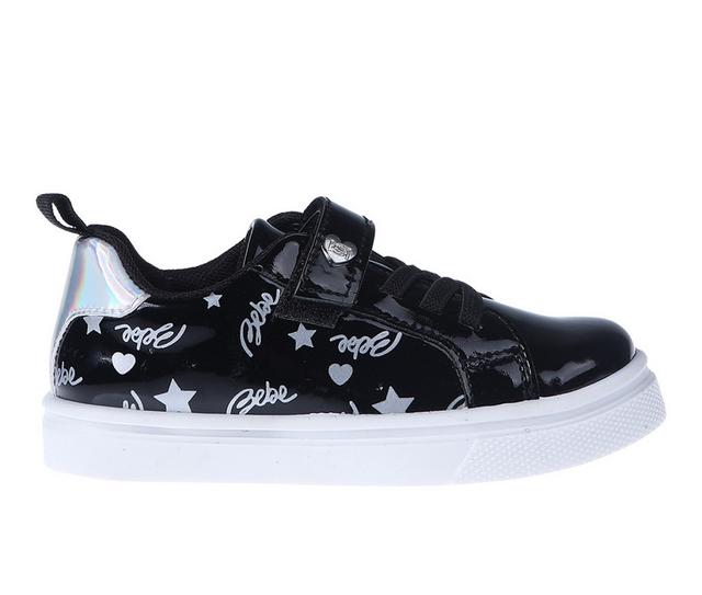 Girls' Bebe Toddler Becka Sneakers in Black color