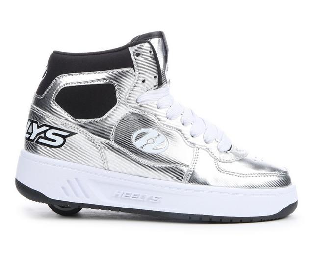 Kids' Heelys Rezerve Ex Mid Skate Sneakers in Silver/Black color
