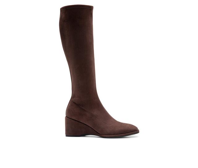 Women's Aerosoles Angela Knee High Wedge Boots in Java color