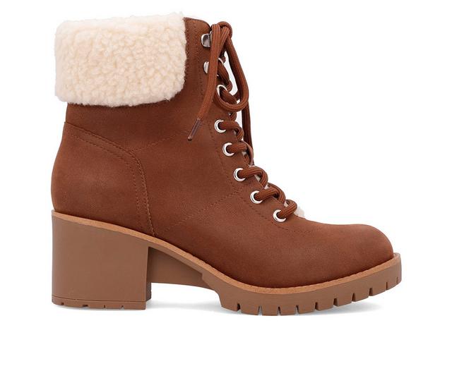 Mia Amore Blaake Booties in Cognac color