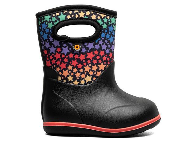Bogs Footwear Baby Classic Stars Rain Boots in Black color