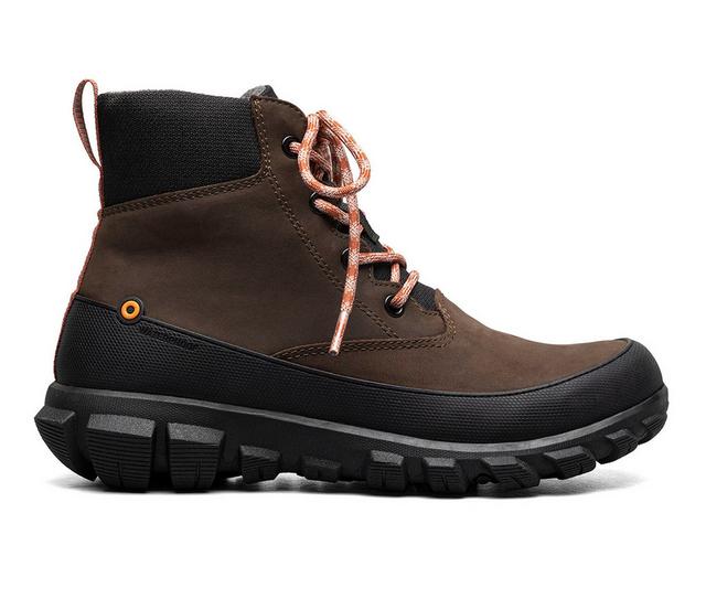 Bogs Footwear Cedar Mid Lace Rain Boots in Slate Black color