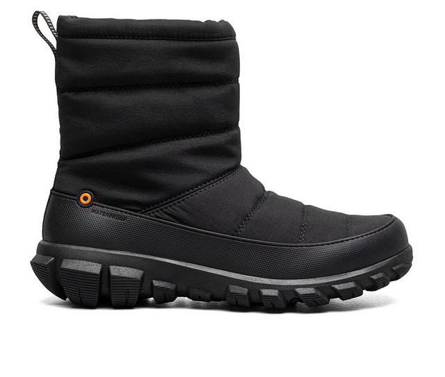 Men's Bogs Footwear Cedar Quilt Winter Boots in Black color