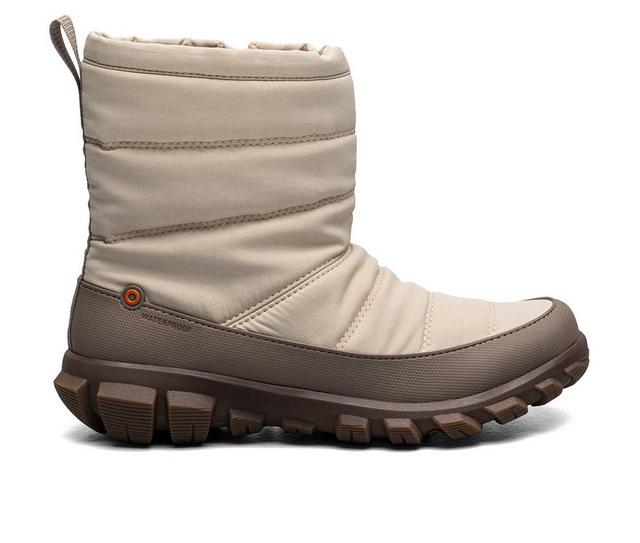 Men's Bogs Footwear Cedar Quilt Winter Boots in Oatmeal color