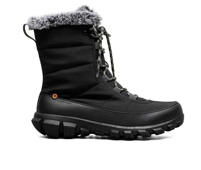 Bogs Footwear Cedar Quilt Lace Winter Boots in Black color