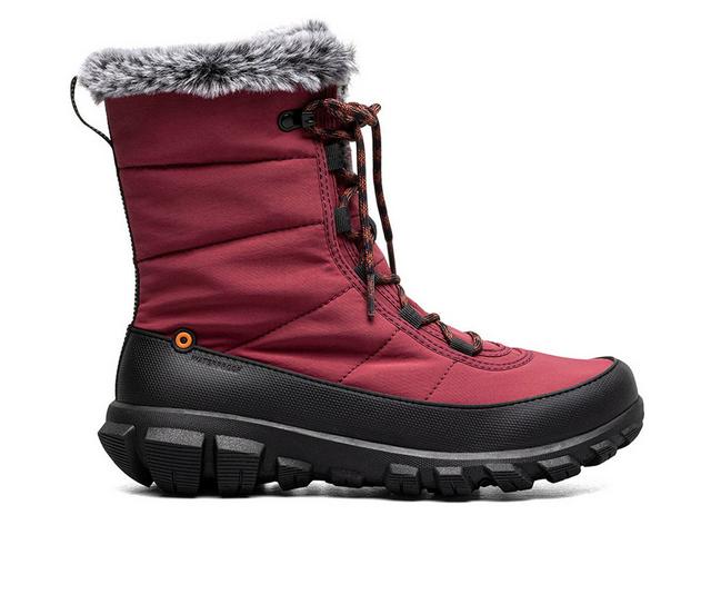 Bogs Footwear Cedar Quilt Lace Winter Boots in Tawny Port color
