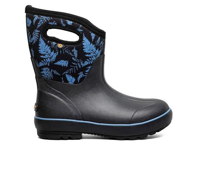 Bogs Footwear Classic II Mid-Ferns Rain Boots in Black color