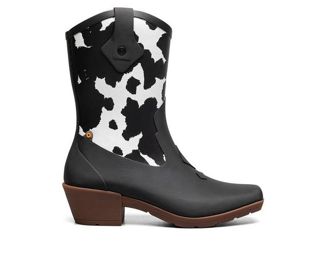Bogs Footwear Jolene Mid Deco Rain Boots in Cow color