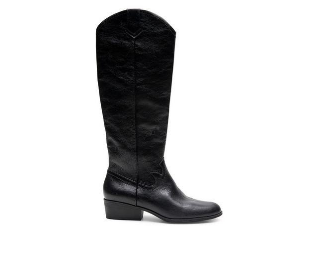Women's Aerosoles Cadence Knee High Boots in Black Burnished color