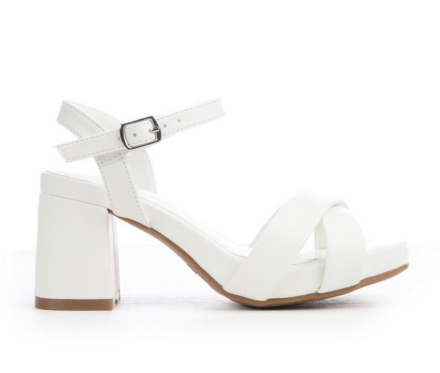 Girls' MIA Little Kid & Big Kid Chailla Block Heels in White color