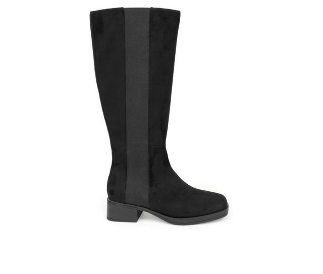 Women's Aerosoles Daria Knee High Boots in Black Suede color