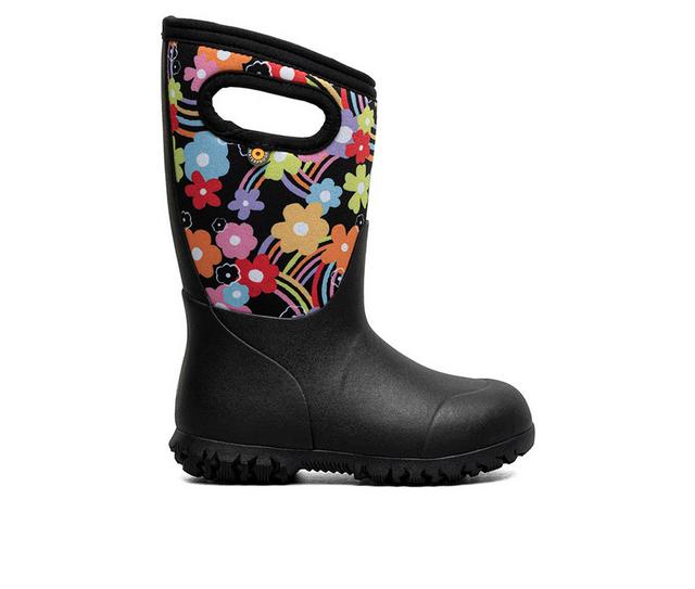 Bogs Footwear York Rainbow Rain Boots in Black Multi color