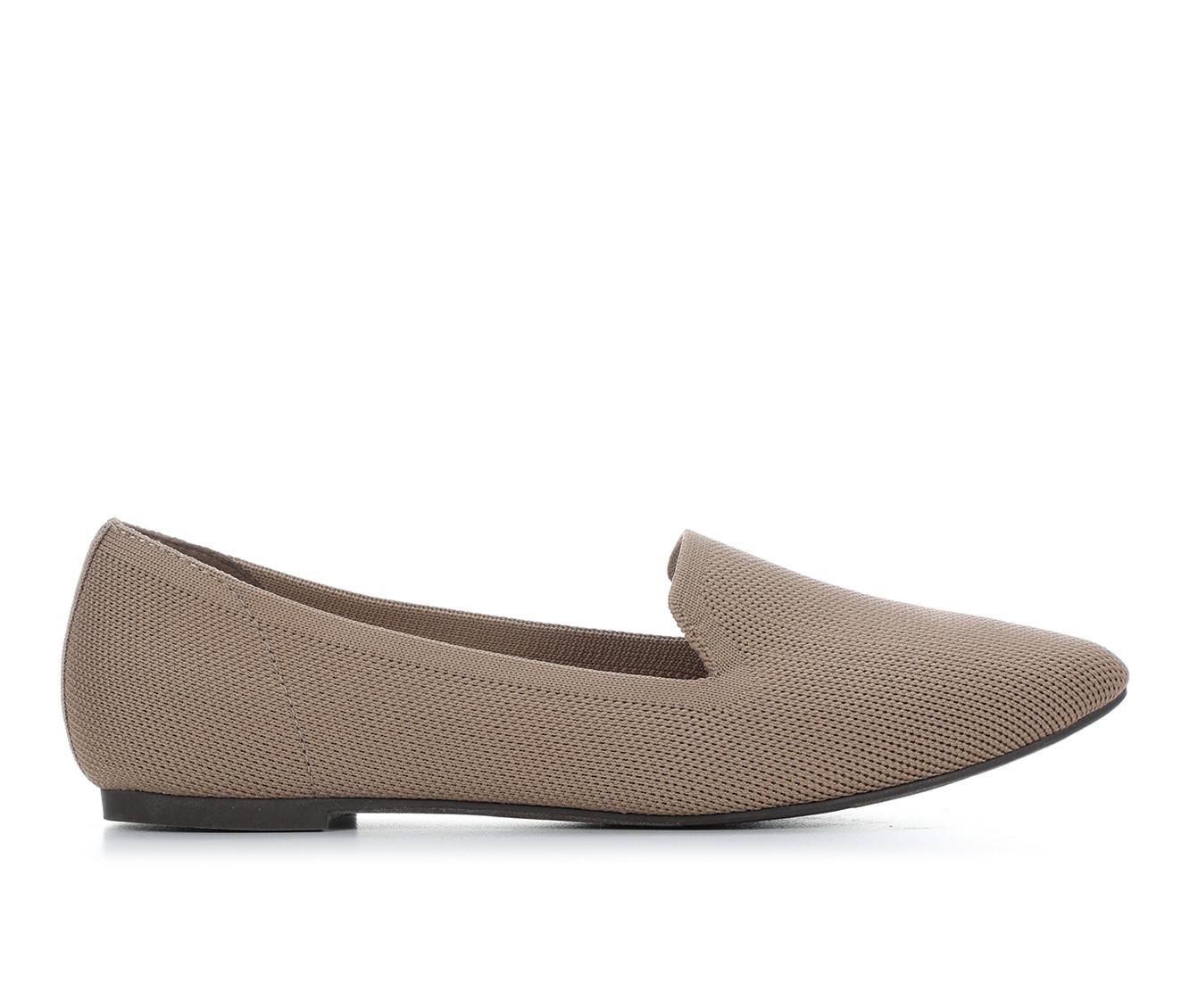 Flats For Women Dressy Comfortable Women's Ballet Flats Slip On Knit Dress Shoes Pumps Round Toe Wide Fit Work Flats Solid Color Comfortable Dress Ballet Shoes Navy Kbzone Womens Flats Wide Toe