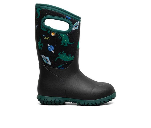 Bogs Footwear York Dino Rain Boots in Black color