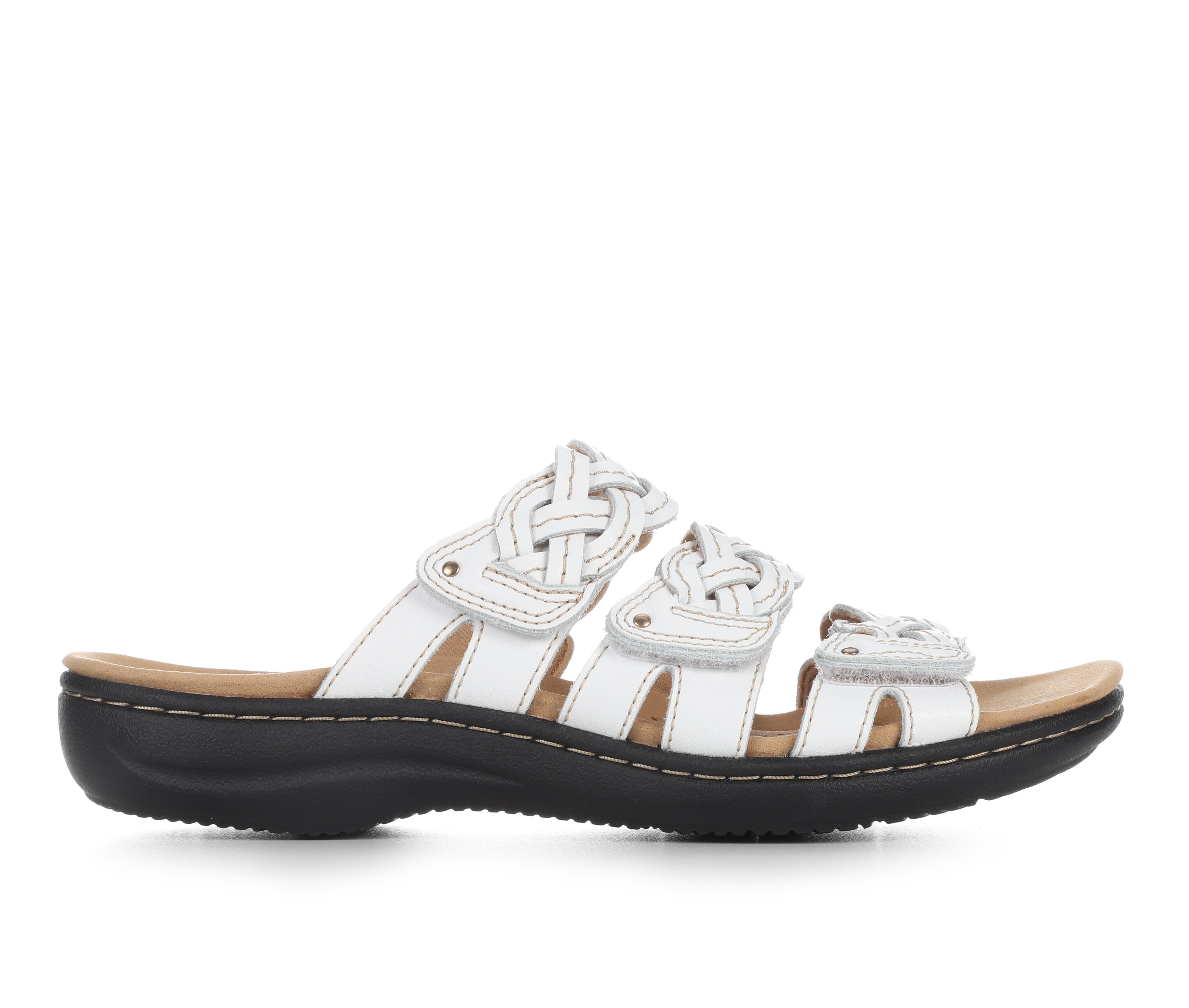 Clarks Sandali Laurieann Rio Donna, Pelle Blu Grigio, 39 EU