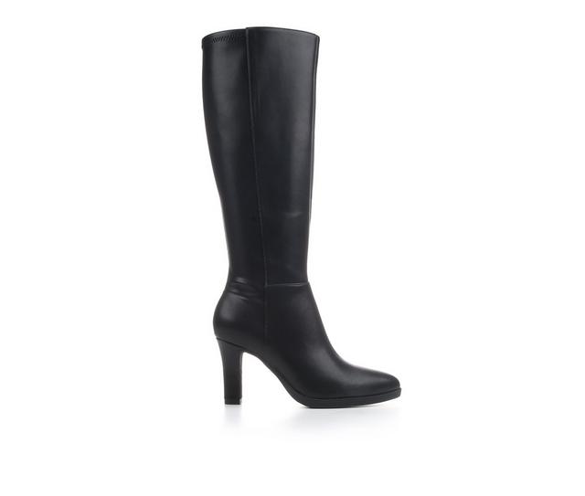 Women's Aerosoles Lynx Knee High Boots in Black Smooth color