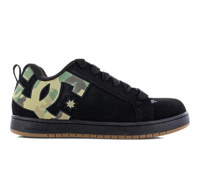 Men's DC Gourt Graffik DC60101 Work Shoes in Black Camo color