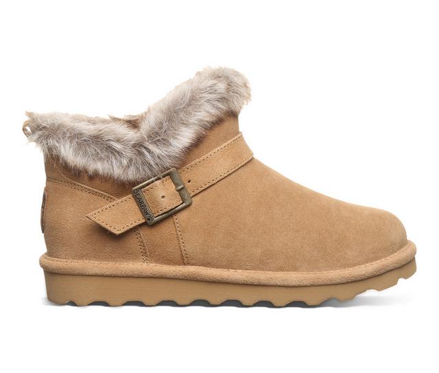 Women's Bearpaw Jasmine Winter Booties in Iced Coffee color