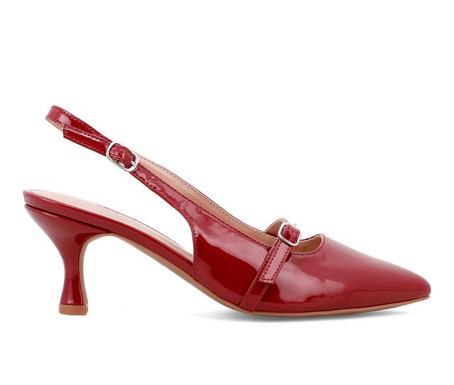 Mia Amore Sauraa Pumps in Wine color