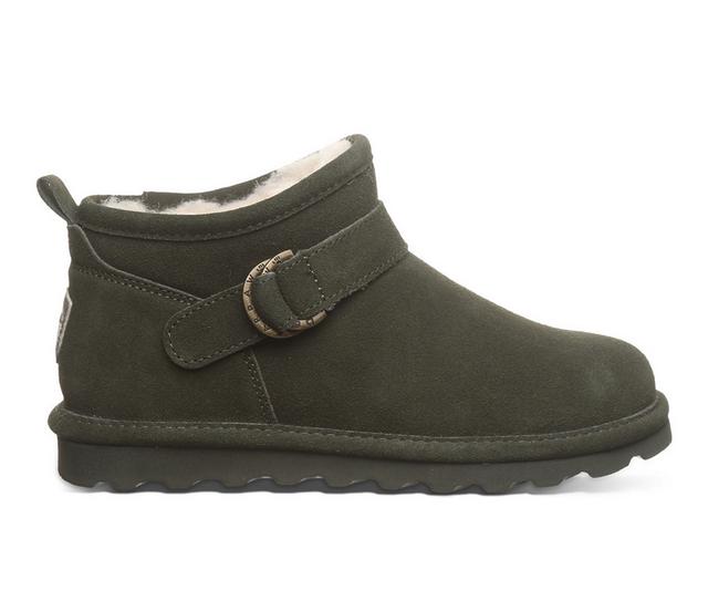 Women's Bearpaw Petite Booties in Seaweed color