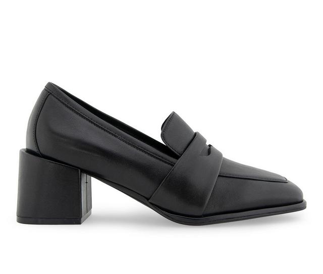 Women's Aerosoles Arnett Pumps in Black Leather color