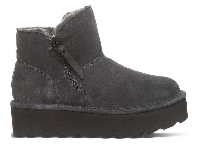 Women's Bearpaw Retro Maren Platform Winter Booties in Graphite color