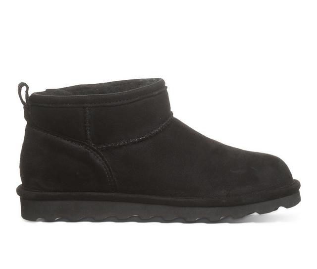 Women's Bearpaw Shorty Vegan Winter Booties in Black II color