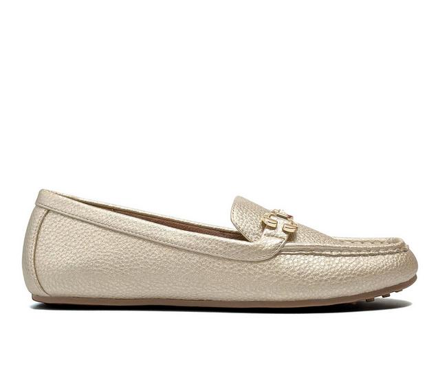 Women's Aerosoles Dallas Loafers in Soft Gold color
